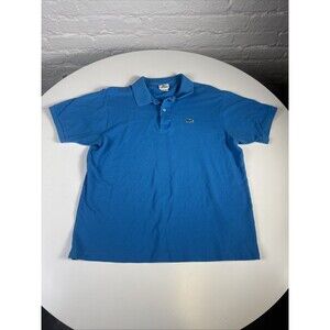 Authentic Lacoste Men's Polo Shirt Sz 6 Blue RN# 87651  Design in France